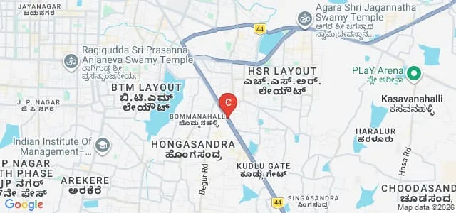 Symbiosis Institute of Business Management, Bengaluru Map