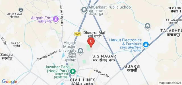 Dr Ziauddin Ahmad Dental College, Aligarh Map