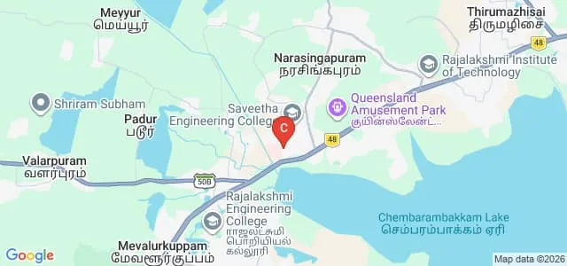 Saveetha Medical College and Hospital, Kanchipuram Map