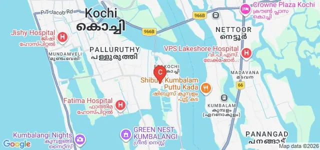 Aquinas College, Edacochin Map