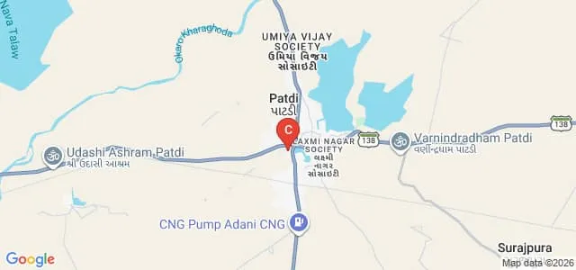 Government Arts and Science College, Patdi Map