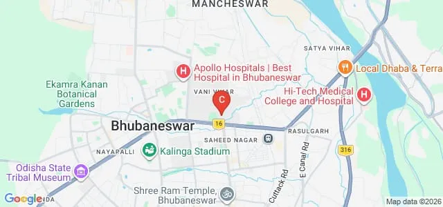 Utkal University, Bhubaneswar Map