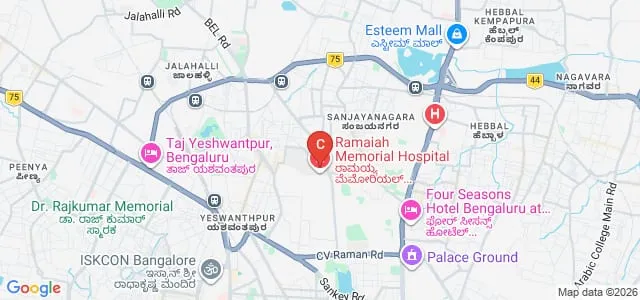 MS Ramaiah University of Applied Sciences, Bangalore Map