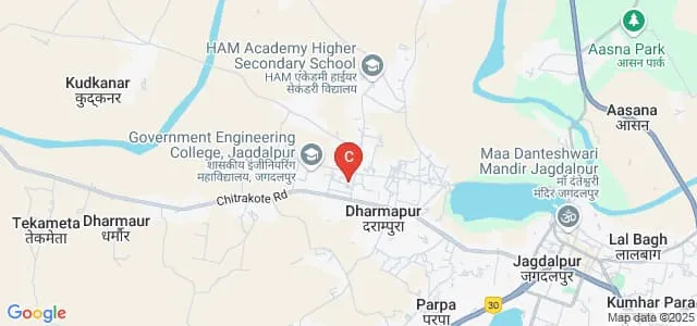 Shaheed Mahendra Karma Vishwavidyalaya, Jagdalpur Map