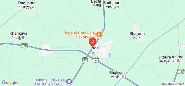 Shri DM Patel Arts and Shri SS Patel Commerce College, Ode Map