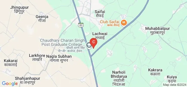 Chaudhary Charan Singh Vidhi Mahavidyalaya, Etawah Map