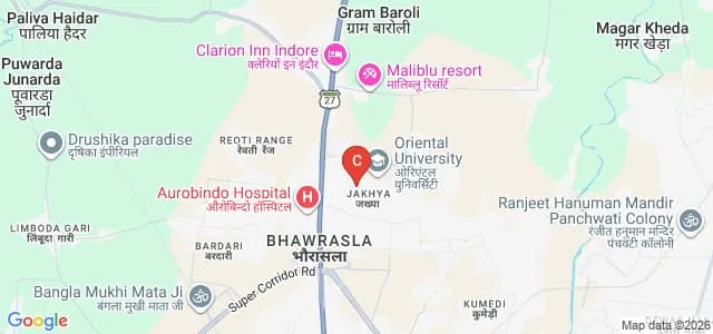Oriental Institute of Science and Technology, Indore Map