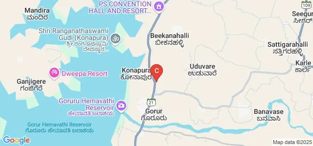 AN Varadarajulu First Grade College, Gorur Map