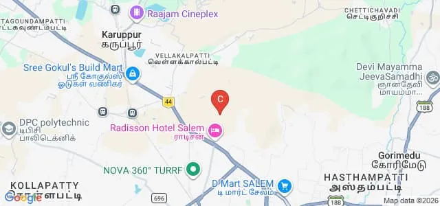 Kongunadu College of Education for Women, Salem Map