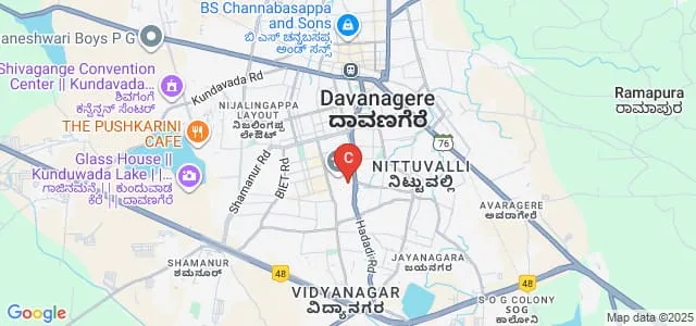 DRR Polytechnic, Davangere Map