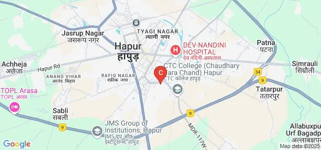 Chaudhary Tara Chand Janta Degree College, Hapur Map