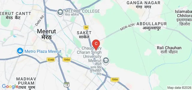 Charak School of Pharmacy, Meerut Map