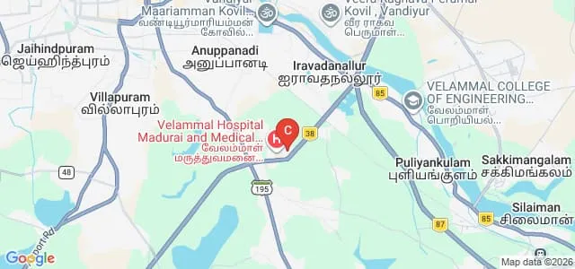 Velammal Medical College Hospital and Research Institute, Madurai Map