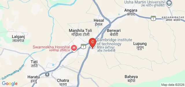 Cambridge Institute of Technology, Ranchi Map