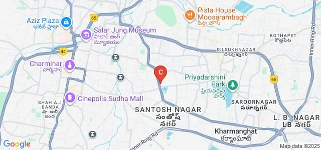 Ashoka School of Planning and Architecture, Hyderabad Map