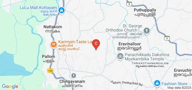 PG Radhakrishnan Memorial Sree Narayana College, Kottayam Map