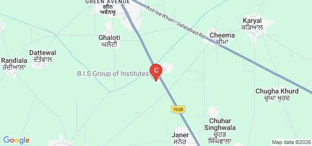 BIS College of Engineering and Technology, Moga Map