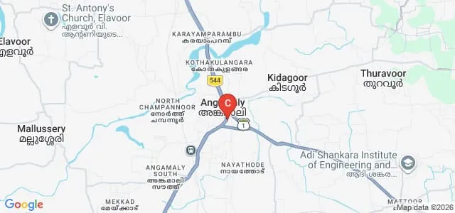 St Ann's College, Angamaly Map