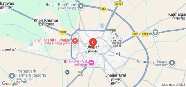 DH Lawrence College of Education for Women, Jhajjar Map