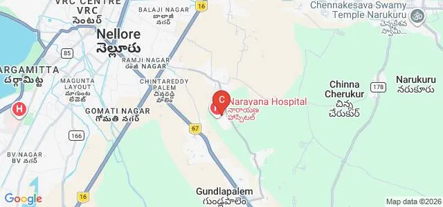 Narayana Medical College and Hospital, Chinthareddypalem Map