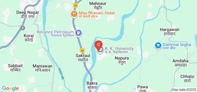 KK College of Engineering and Management, Nalanda Map