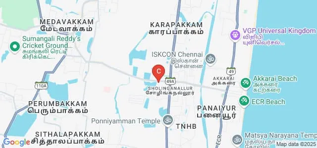 Mohamed Sathak College of Arts and Science, Chennai Map