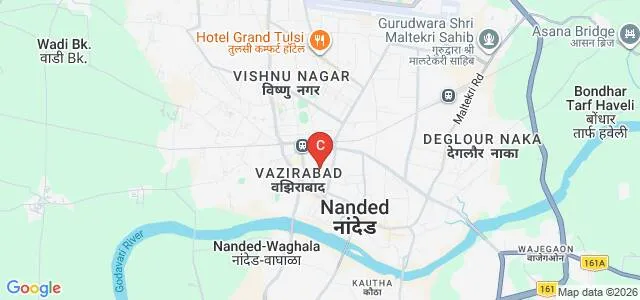 Dr Shankarrao Chavan Government Medical College, Nanded Map