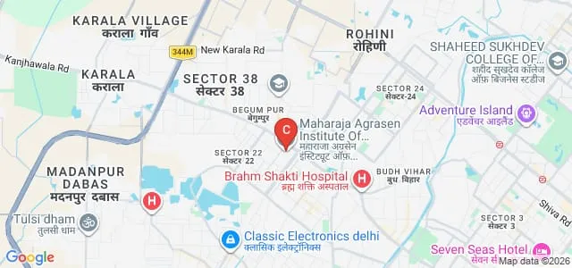 Maharaja Agrasen Institute of Technology, Delhi Map