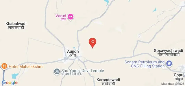 Aundh Shikshan Mandal Raja Shripatrao Bhagawantrao Mahavidyalaya, Aundh Map