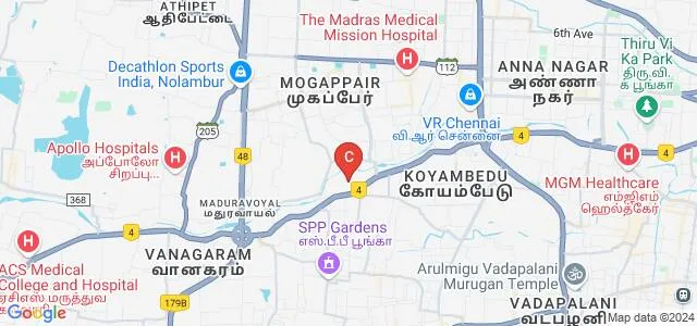 Dr MGR Educational and Research Institute Online Map