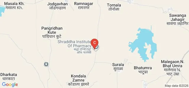 Shraddha Homeopathic College Hospital and Research Centre, Washim Map