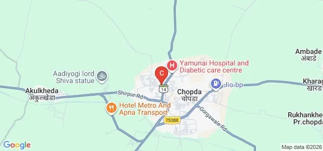 Smt Sharadchandrika Suresh Patil College of Pharmacy, Chopda Map