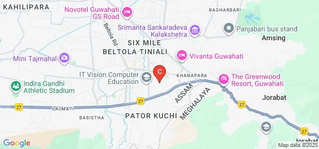 North Eastern Regional Institute of Management, Guwahati Map
