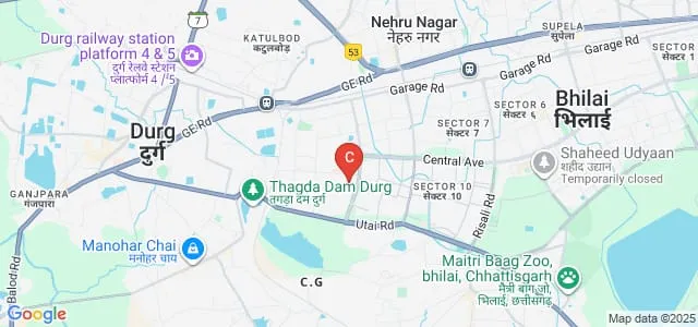 PG College of Nursing, Bhilai Map