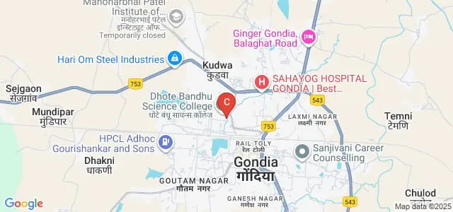Natwarlal Maniklal Dalal College of Art and Commerce College, Gondia Map