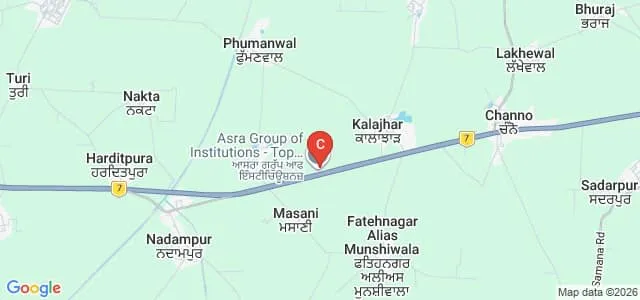 Ram Asra College of Education, Sangrur Map