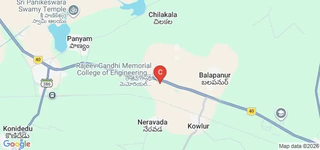 Rajeev Gandhi Memorial College of Engineering and Technology, Kurnool Map