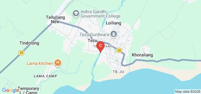 Denning College of Teacher Education, Tezu Map