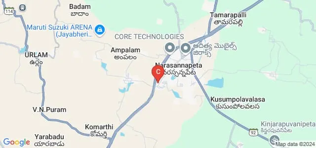 LVR Degree College, Narasannapeta Map