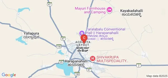 Sri Taralabalu Jagadguru Polytechnic, Harapanahalli Map