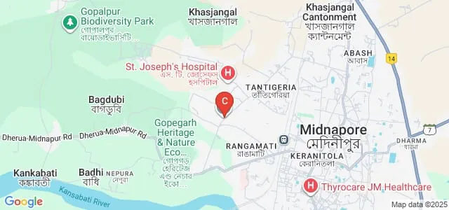 Raja Narendra Lal Khan Women's College, Paschim Medinipur Map