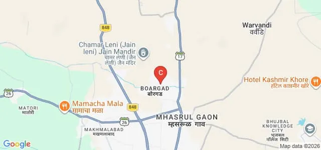 Santosh College of Management and Computer Science, Mhasrul Map