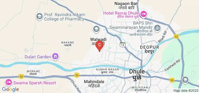 Adarsh Polytechnic, Dhule Map