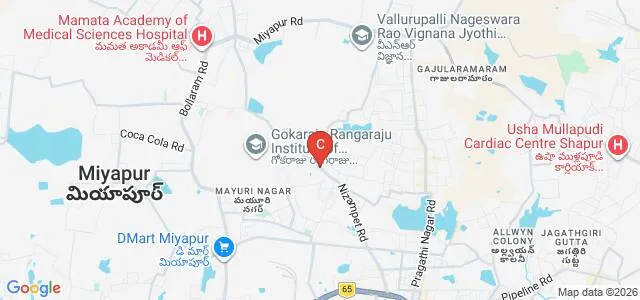 Gokaraju Rangaraju College of Pharmacy, Hyderabad Map