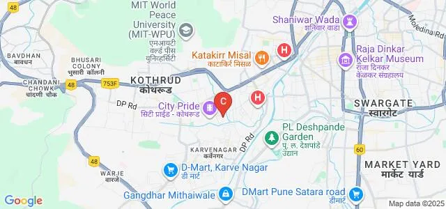 MIT WPU School of Economics, Pune Map
