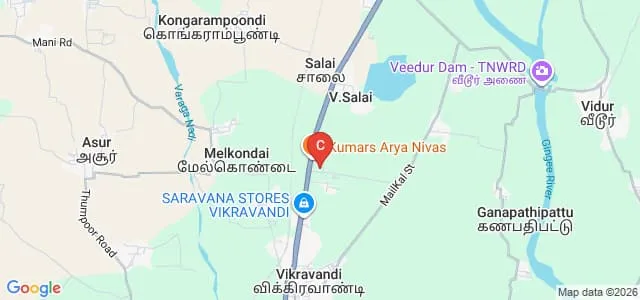 Surya School of Pharmacy, Villupuram Map