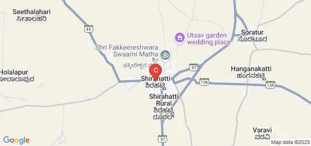 Sree Jagadguru Fakireshwara Government First Grade College, Shirahatti Map