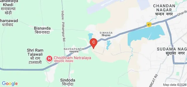Jagadguru Dattatray College of Pharmacy, Indore Map