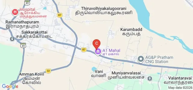 Mohamed Sathak Hamid College of Arts and Science for Women, Ramanathapuram Map