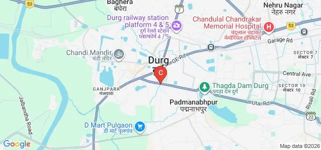 Seth RCS Arts and Commerce College, Durg Map